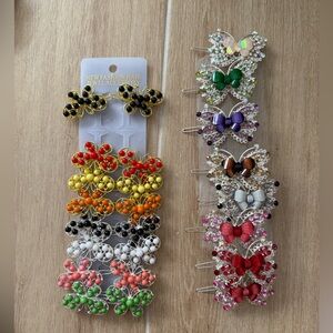 Girls butterfly hair clips sets